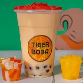 Mango Strawberry Milk Tea